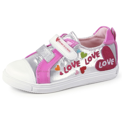 Girls Velcro Shoe - Silver