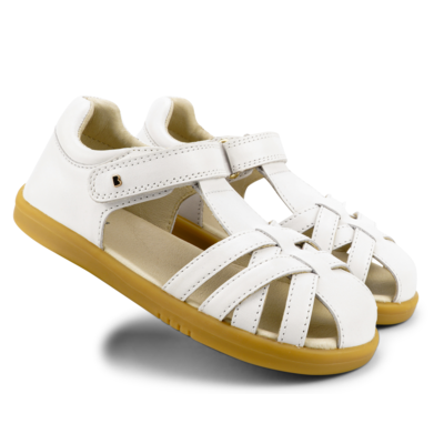 Kid+ Cross Jump White - Girls-Sandals : Kids Sandals & Shoes - Bobux ...